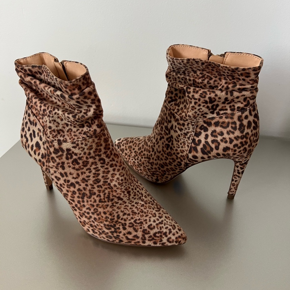 Leopard Print Ankle Boots